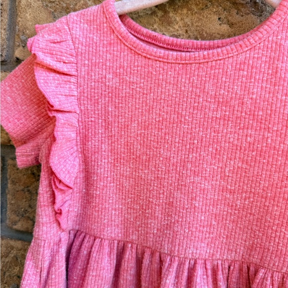4/$25 • Cat & Jack Ribbed Ruffle Detail Dress - Picture 2 of 3